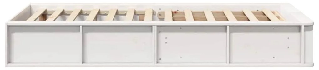 vidaXL Σκελετός Κρεβατιού με αποθήκευση Λευκό 80 x 200 cm ξύλο