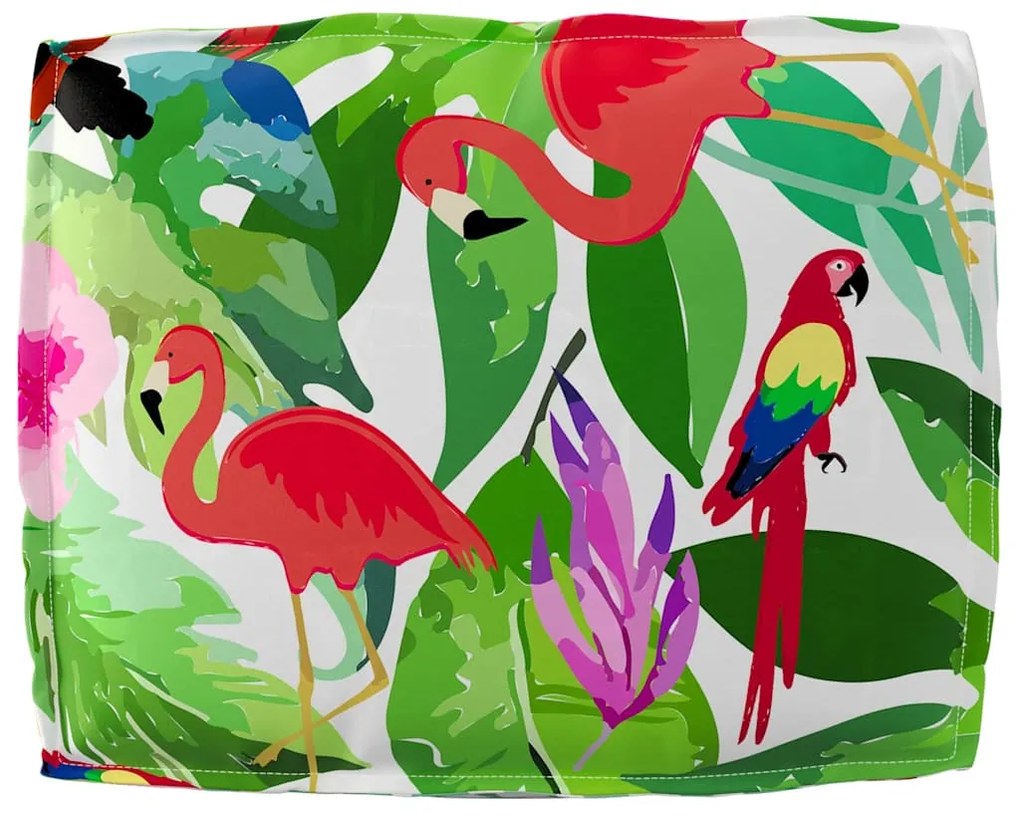 vidaXL Μαξιλάρι παλέτας για πλάτη Floral Πολύχρωμο 50 x 40 x 12 cm
