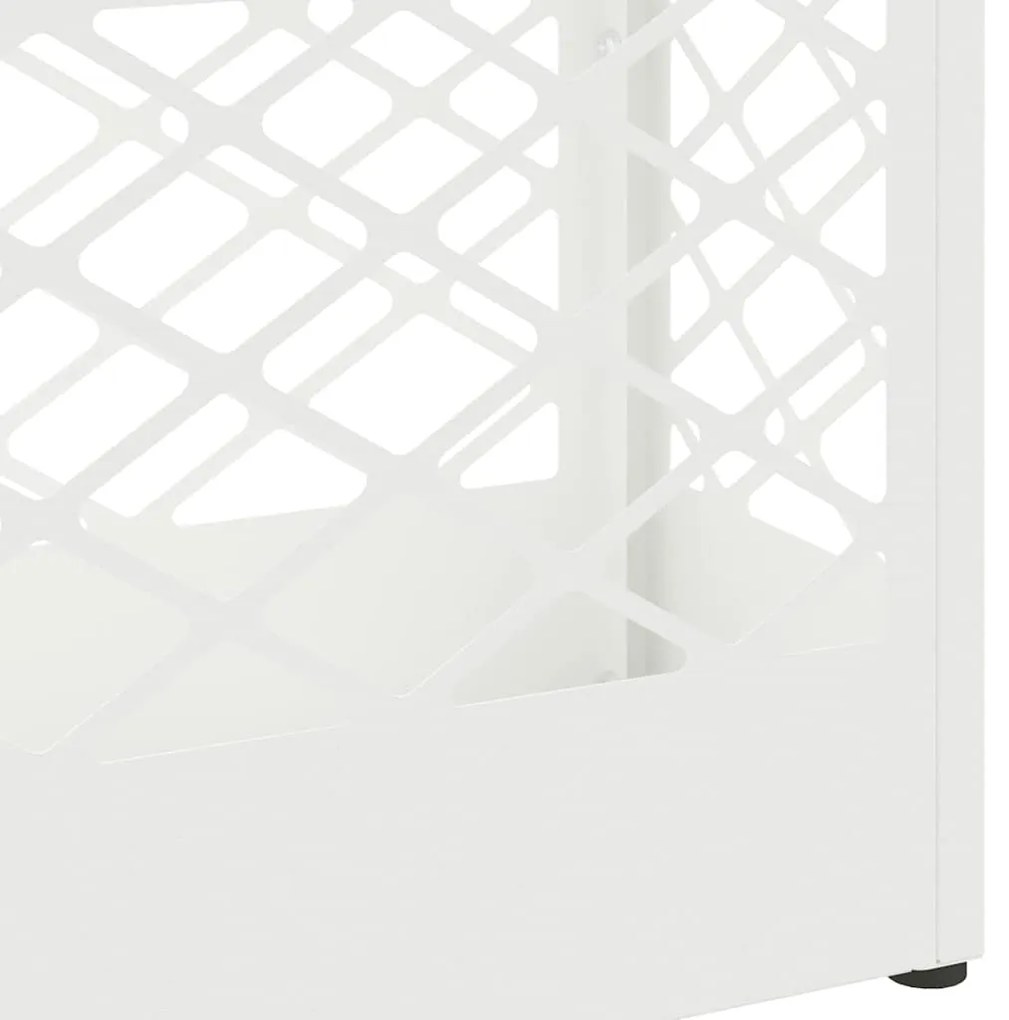 vidaXL Σχέδιο & βάση αποθήκευσης Λευκό 28 x 12 x 41 εκ Μέταλλο