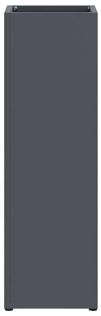 vidaXL Σχέδιο & βάση αποθήκευσης Ανθρακί 15.5 x 15.5 x 49 εκ Ατσάλι