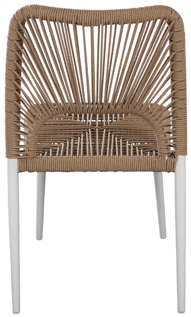 ΚΑΡΕΚΛΑ ΑΛΟΥΜΙΝΙΟΥ ΛΕΥΚΗ ΜΕ ΣΧΟΙΝΙ PE ΜΠΕΖ HM5770.01 45x63x82Υ εκ.