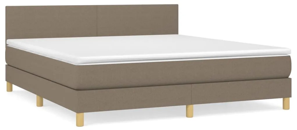 ΚΡΕΒΑΤΙ BOXSPRING ΜΕ ΣΤΡΩΜΑ TAUPE 160X200 ΕΚ. ΥΦΑΣΜΑΤΙΝΟ 3140469