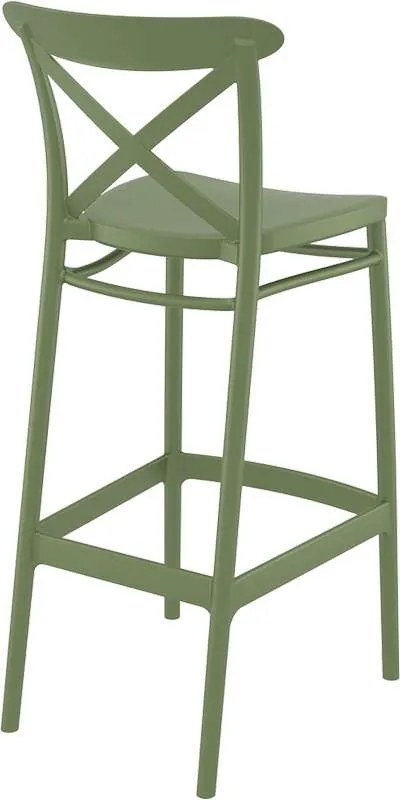 ΣΚΑΜΠΟ ΚΡΟΣ 75εκ. OLIVE GREEN ΠΟΛ/ΝΙΟΥ 45Χ52Χ106εκ.