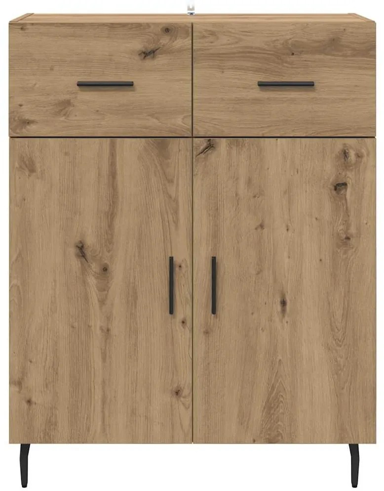 vidaXL Πλαϊνό γραφείο με συρτάρι Artisan Oak 69,5 x 34 x 90 εκ.