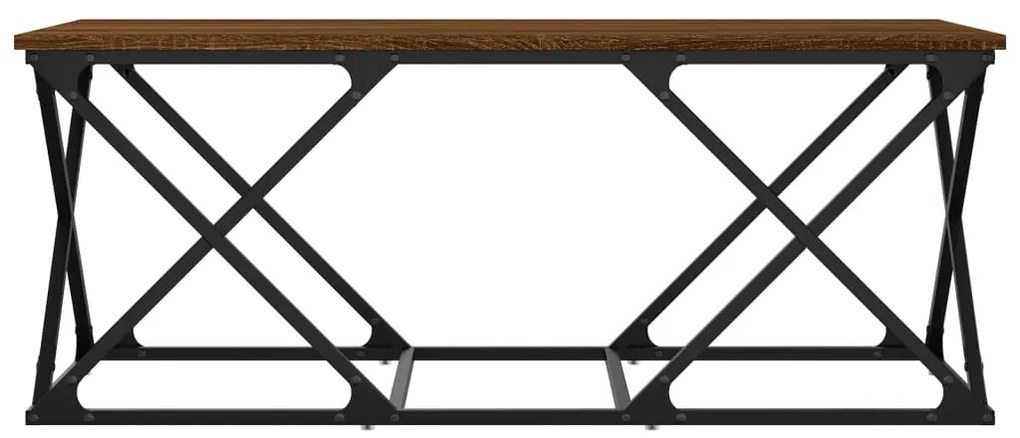 vidaXL Τραπεζάκι Σαλονιού Καφέ Δρυς 100x49x40 εκ. Επεξεργασμένο Ξύλο
