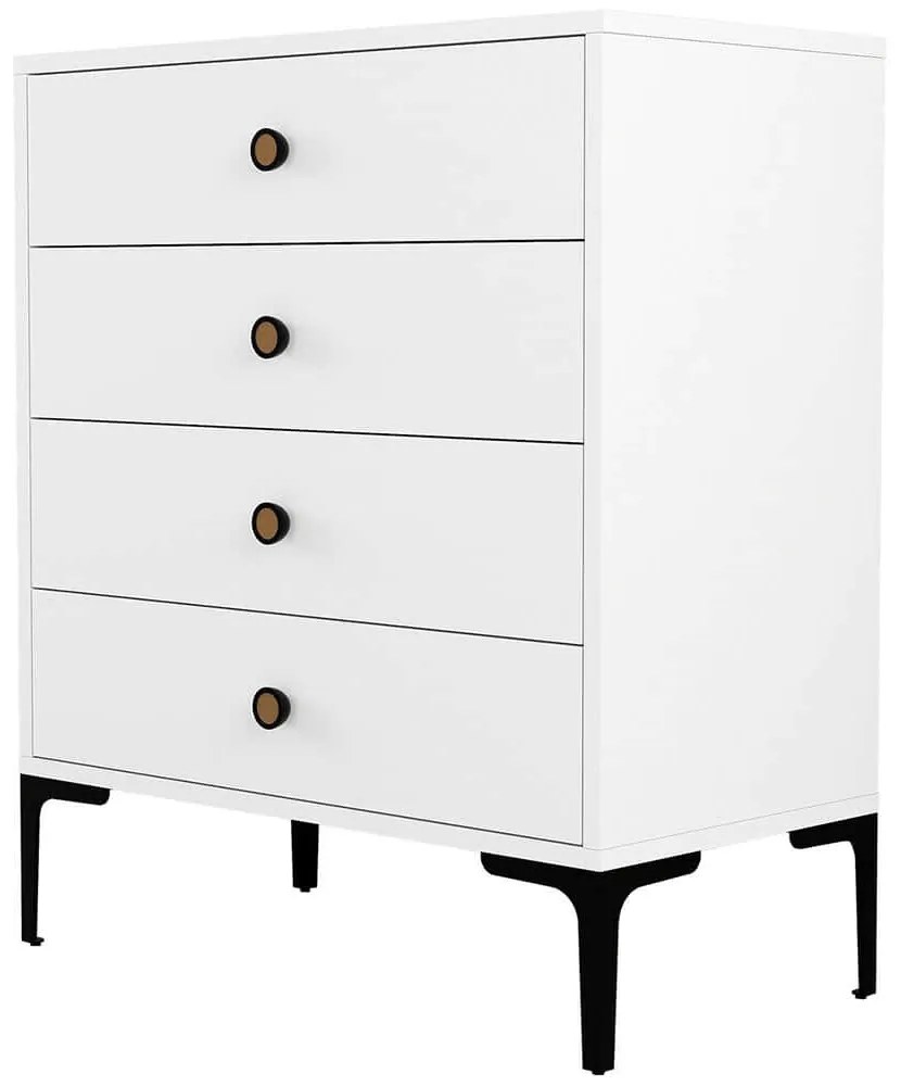 Συρταριέρα Lizbon 845HCT1207 76x40x90,7cm White