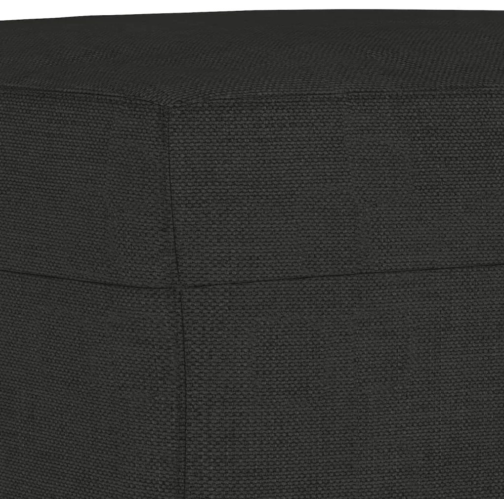 vidaXL Πάγκος Μαύρος 100x35x41 εκ. Υφασμάτινος