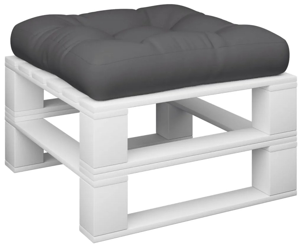 vidaXL Μαξιλάρι Παλέτας Ανθρακί 60 x 60 x 12 εκ. Υφασμάτινο