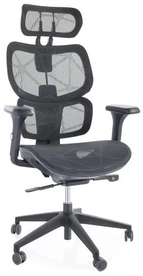 FOTEL OBROTOWY DEVON CZARNY DIOMMI-80-3704