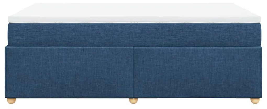 ΚΡΕΒΑΤΙ BOXSPRING ΜΕ ΣΤΡΩΜΑ ΜΠΛΕ 120X200 ΕΚ. ΥΦΑΣΜΑΤΙΝΟ 3285372