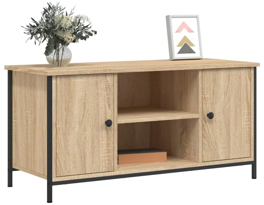 vidaXL Έπιπλο Τηλεόρασης Sonoma Δρυς 100x40x50 εκ. Επεξ. Ξύλο