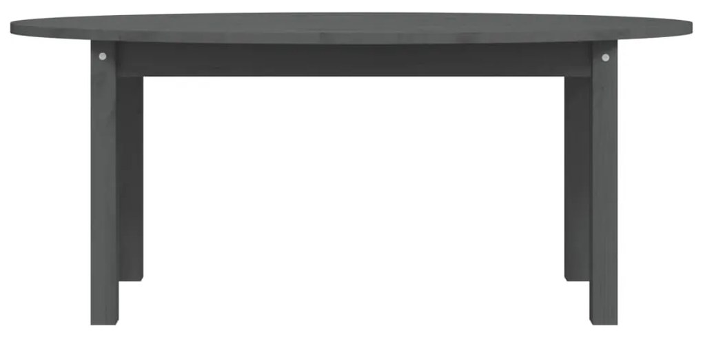 vidaXL Τραπεζάκι Σαλονιού Γκρι 110 x 55 x 45 εκ. από Μασίφ Ξύλο Πεύκου
