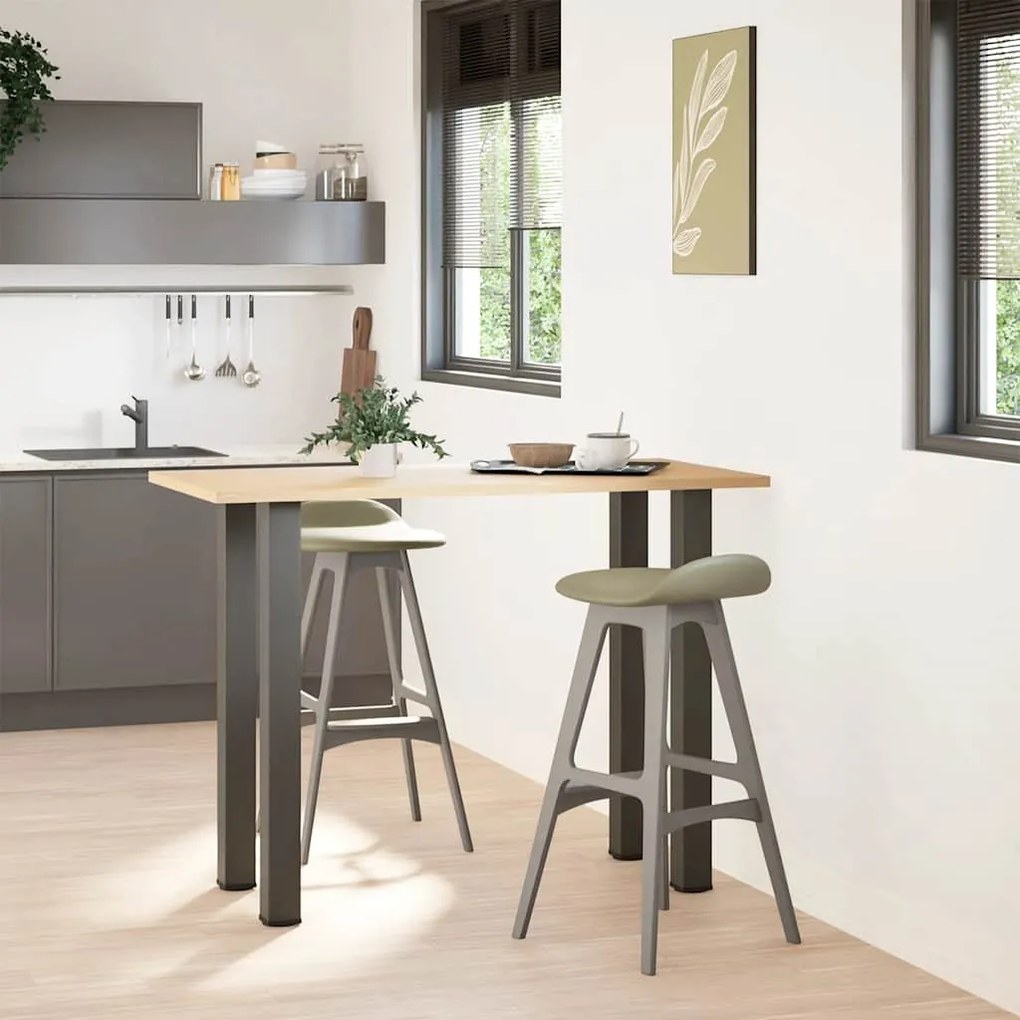 vidaXL Πόδια Τραπεζιού Μπαρ 4 τεμ. Ανθρακί 100-102 εκ. Ατσάλι