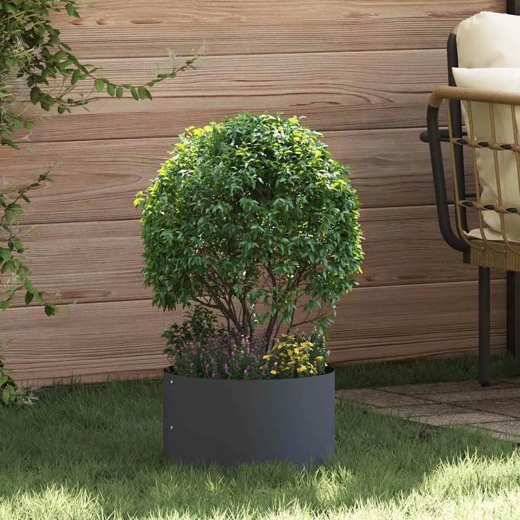 vidaXL Ζαρντινιέρες κήπου 5 pcs Ανθρακί 30 x 30 x 20 cm Ατσάλι