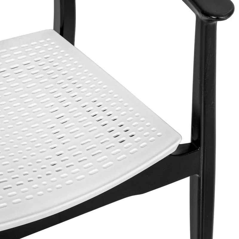 Καρέκλα Best Fylliana Μαύρο - Γκρί 57,5x55x80 εκ. 57.5x55x80 εκ.