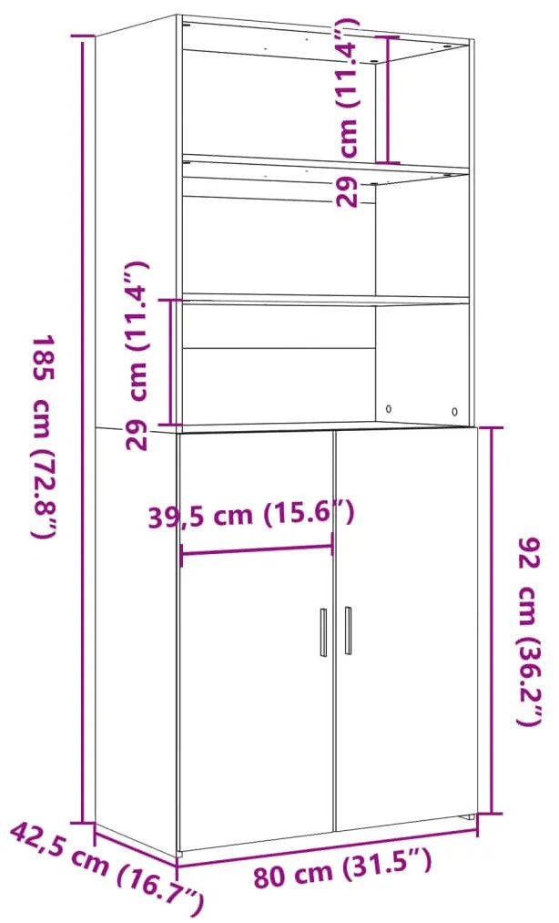 ΝΤΟΥΛΑΠΑ ΚΑΠΝΙΣΤΗ ΔΡΥΣ 80X42,5X185 ΕΚ. ΑΠΟ ΕΠΕΞΕΡΓΑΣΜΕΝΟ ΞΥΛΟ 3281382