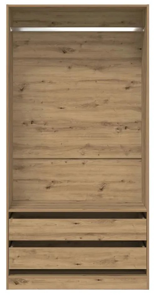 vidaXL Ντουλάπα Τεχνίτης Δρυς 100x50x200 εκ Επεξεργασμένο Ξύλο