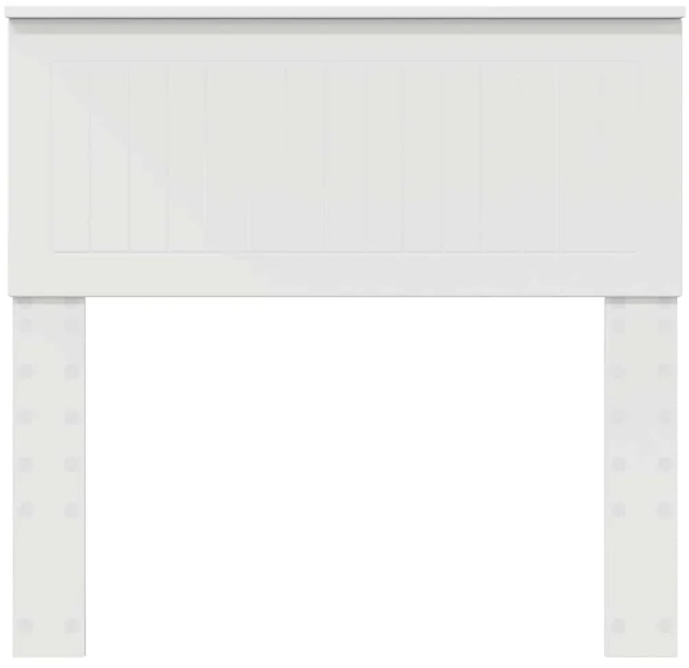 vidaXL Κεφαλάρι με κεφαλάρι Λευκό 90 cm Επεξεργασμένο ξύλο