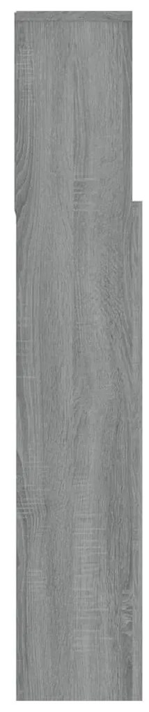 vidaXL Κεφαλάρι Με Αποθηκευτικό Χώρο Γκρι Sonoma 120x19x103,5 εκ.