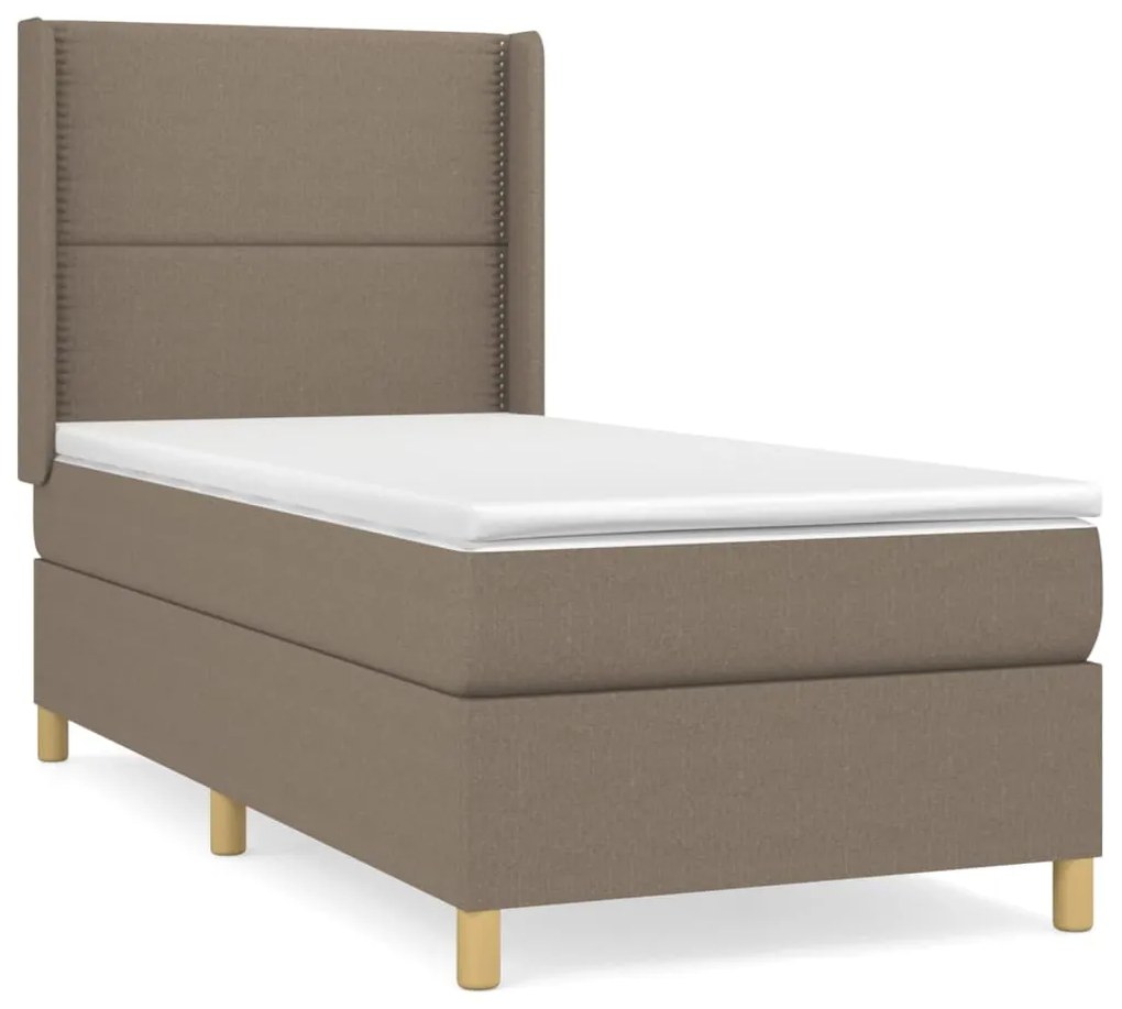 ΚΡΕΒΑΤΙ BOXSPRING ΜΕ ΣΤΡΩΜΑ TAUPE 90X200 ΕΚ. ΥΦΑΣΜΑΤΙΝΟ 3131885