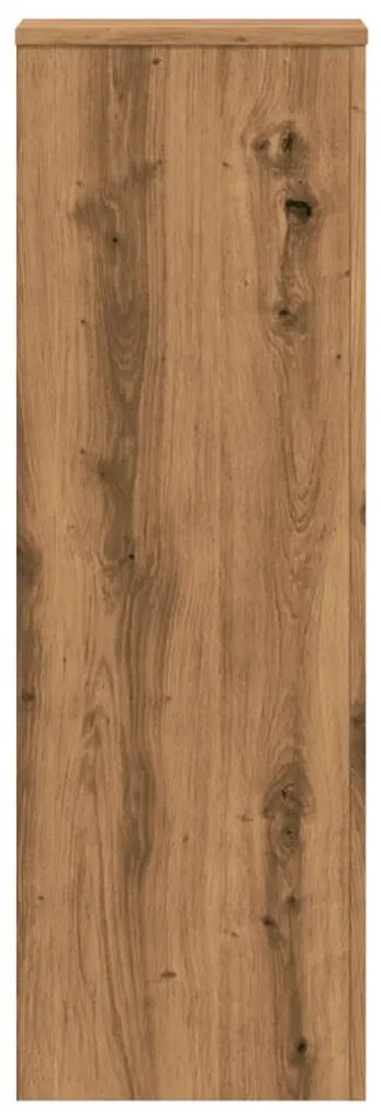 vidaXL Βάσεις Φυτών Αρτισιανή Δρυς 33x33x100 εκ. Επεξ. Ξύλο