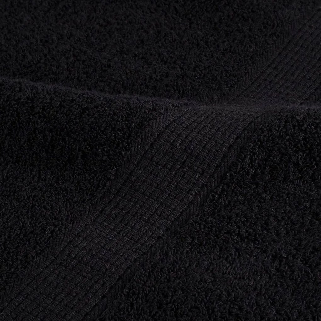 vidaXL Σαπούνια Επισκεπτών 600 gsm SOLUND 50 pcs Μαύρο 30 x 30 cm