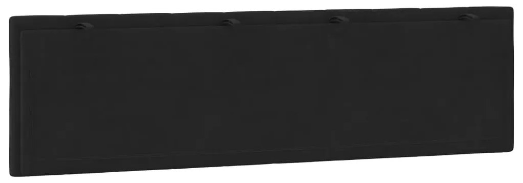 vidaXL Μαξιλάρι για Κεφαλάρι Hanko Μαύρο 180 εκ. Βελούδο