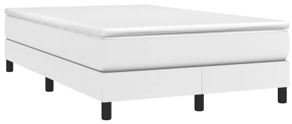 Πλαίσιο Κρεβατιού Boxspring Λευκό 120x200 εκ. Συνθετικό Δέρμα - Λευκό