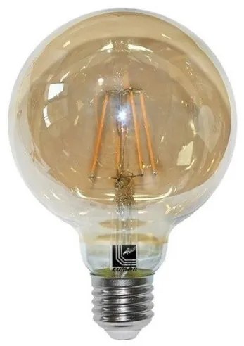 Λαμπτήρας LED E27 6W Γλόμπος Μελί Θερμό 2200k 600lm 13-2795600 Lumen Adeleq-13-2795600-Μελί 13-2795600