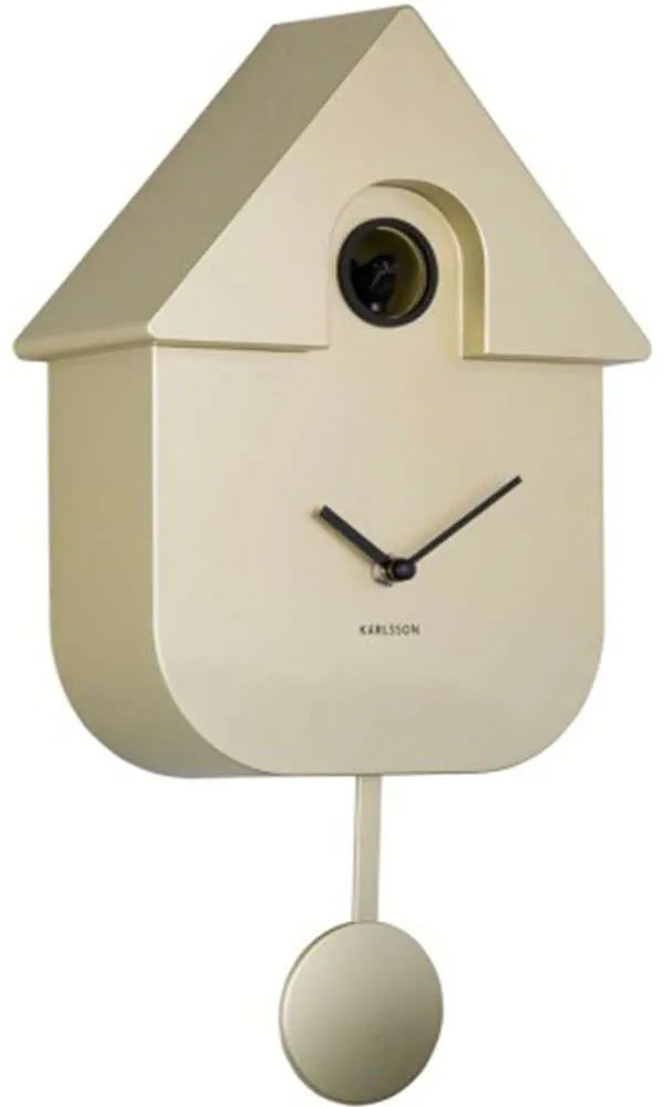 Ρολόι Τοίχου Modern Cuckoo KA5867GD 21,5x8,5x41cm Gold Karlsson ABS