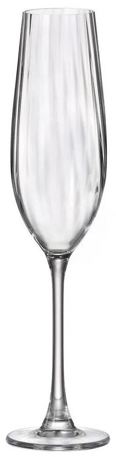 Ποτήρι Σαμπάνιας Κρυστάλλινο Columba Optic Crystal Bohemia 400ml-Φ8,4x23,7εκ. CTB1SI81260