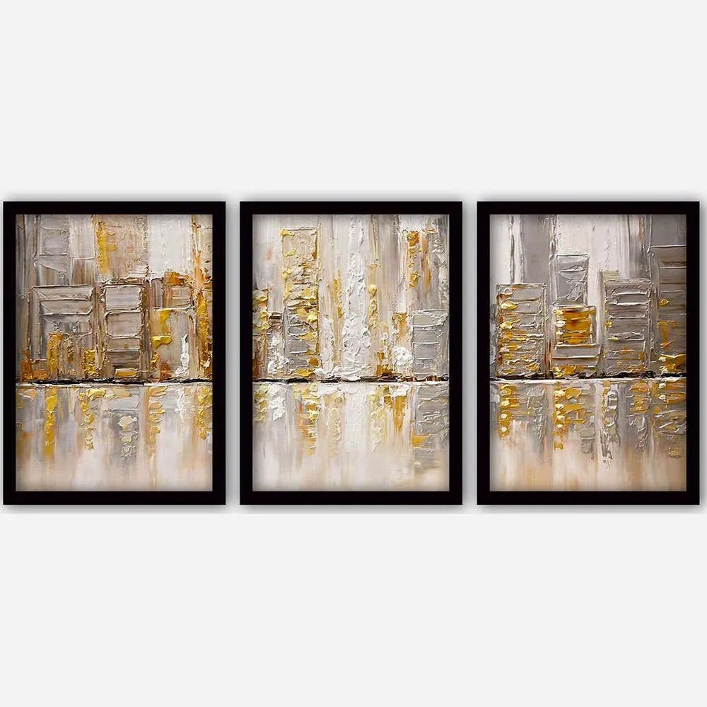 Κάδρα (Σετ 3Τμχ) 364LUL1346 35x45cm Multi Wallity Vertical Πλαστικό,Mdf