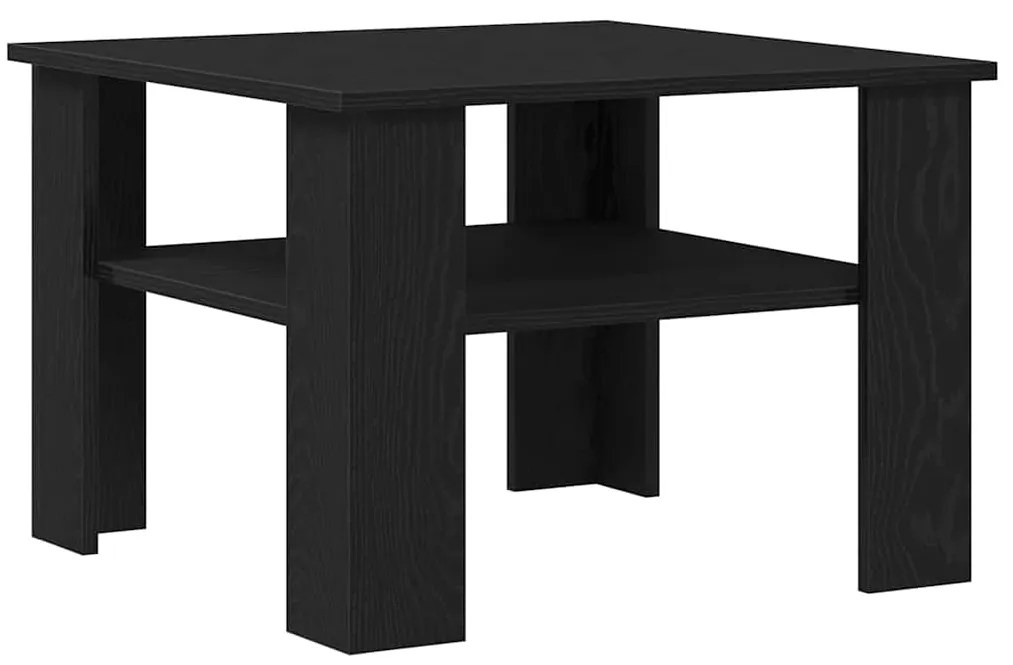 vidaXL Τραπεζάκι σαλονιού Μαύρη δρυς 60 x 60 x 42 εκ.