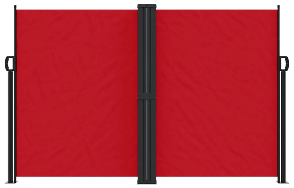 vidaXL Σκίαστρο Πλαϊνό Συρόμενο Κόκκινο 160 x 1200 εκ.