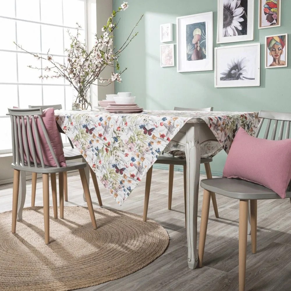 Καρέ Leza Multi Teoran 90X90cm Cotton-Polyester