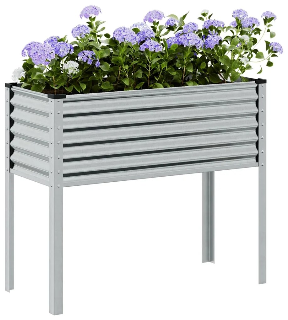 Γλάστρα Κήπου 100x45x90 εκ. από Γαλβανισμένο Ατσάλι