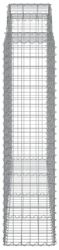 vidaXL Συρματοκιβώτια Τοξωτά 30 τεμ. 200x50x160/180 εκ. Γαλβαν. Ατσάλι