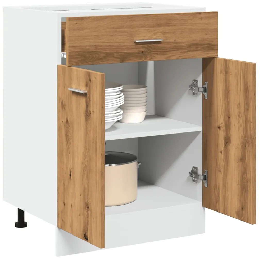 Ντουλάπι με Συρτάρια "Lyon" από Τεχνητό Δρυς 60x46x81,5 εκ. από Τεχνητό Ξύλο