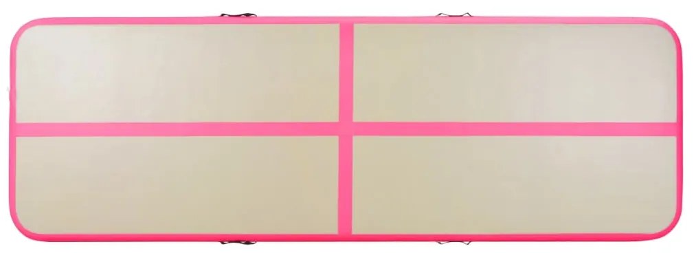 vidaXL Στρώμα Ενόργανης Φουσκωτό Ροζ 800 x 100 x 10 εκ. PVC με Τρόμπα