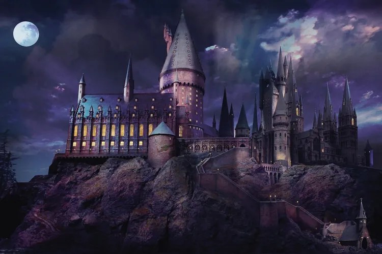 Εικονογράφηση Harry Potter - Hogwarts night