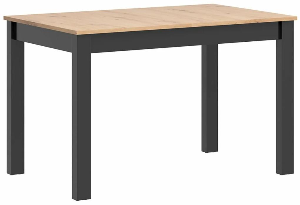 Τραπέζι Boston 481, Artisan βελανιδιά, Μαύρο, 75x75x120cm, 29 kg, Επιμήκυνση, Πλαστικοποιημένη μοριοσανίδα | Epipla1.gr