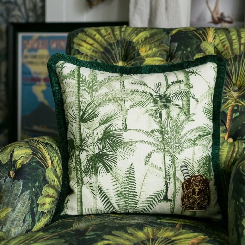 Μαξιλάρι Διακοσμητικό (Με Γέμιση) Palmera Cubana LC40069 MindTheGap 50Χ50 Linen
