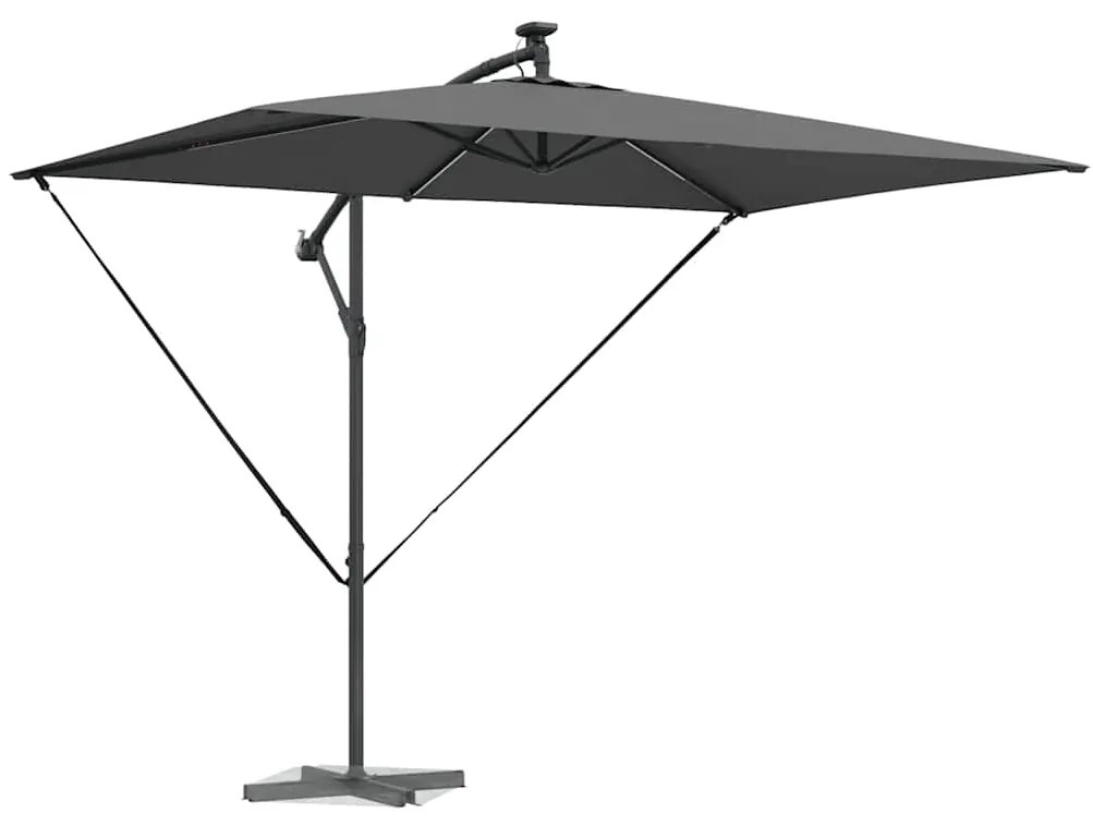vidaXL Ομπρέλα Cantilever Banana Ανθρακί 294 x 200 x 254 εκ.