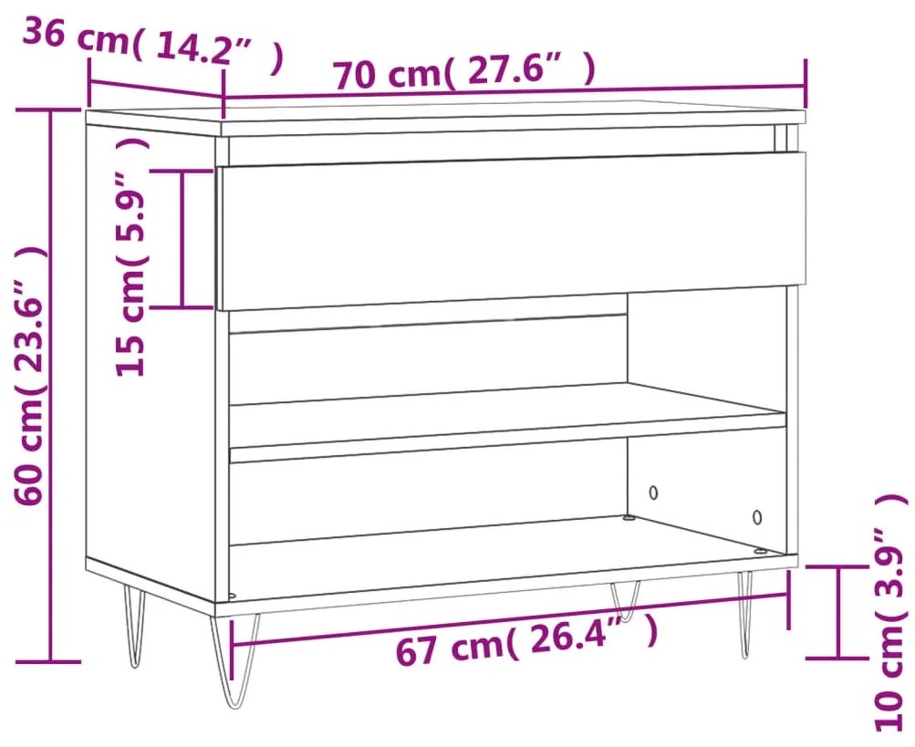 ΠΑΠΟΥΤΣΟΘΗΚΗ ΓΚΡΙ ΣΚΥΡΟΔΕΜΑΤΟΣ 70X36X60 ΕΚ. ΕΠΕΞΕΡΓΑΣΜΕΝΟ ΞΥΛΟ 831440