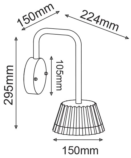 LED SMD WALL LUMINAIRE 10W 400LM 85° 230V AC 3.000K DARK GREY CRI80 IP54 30.000HRS - LG2122G