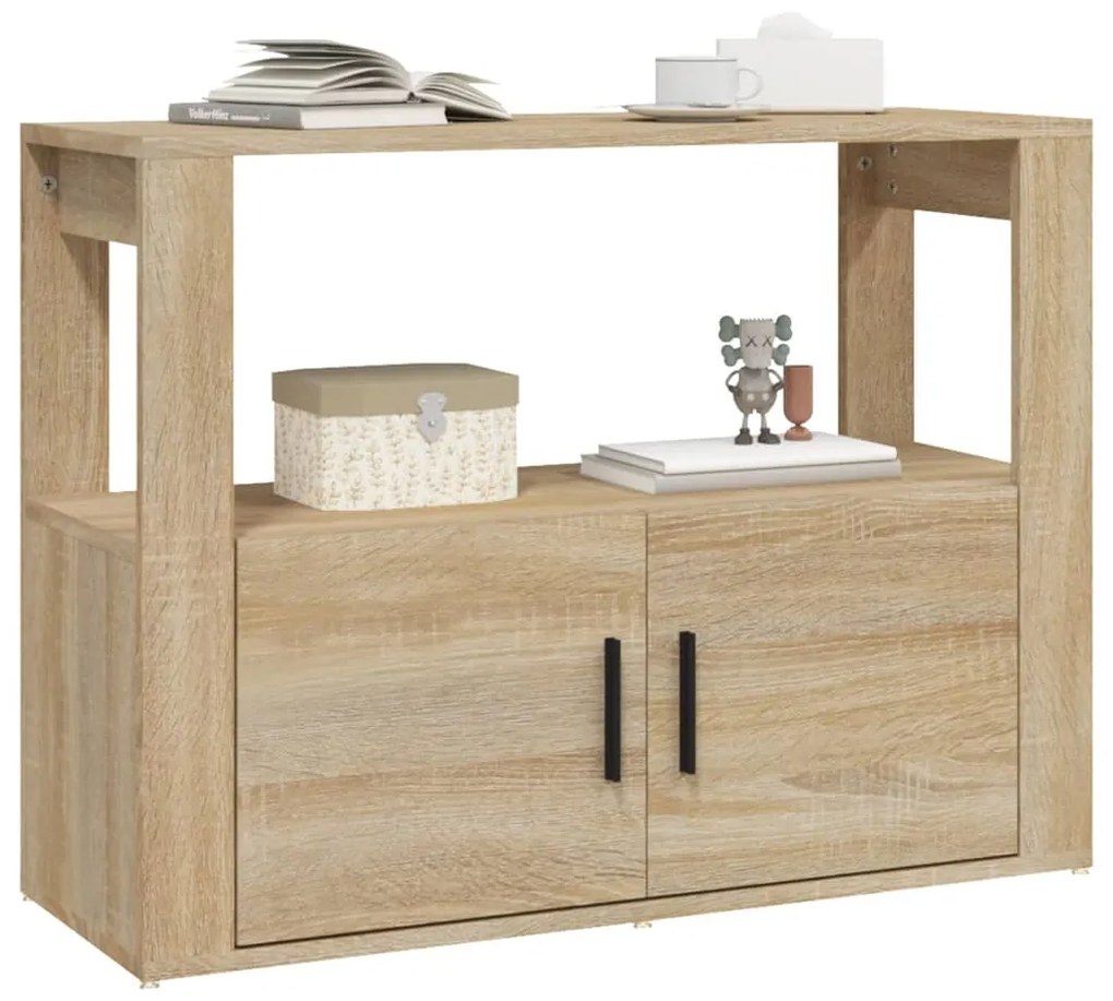 vidaXL Ντουλάπι Sonoma Δρυς 80x30x60 εκ. από Επεξεργασμένο Ξύλο