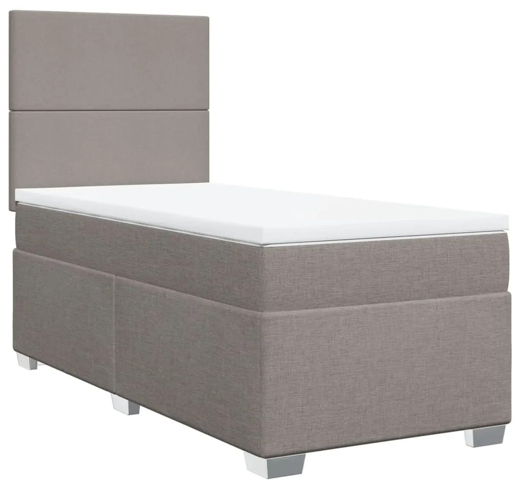 ΚΡΕΒΑΤΙ BOXSPRING ΜΕ ΣΤΡΩΜΑ TAUPE 80X200 ΕΚ. ΥΦΑΣΜΑΤΙΝΟ 3290312