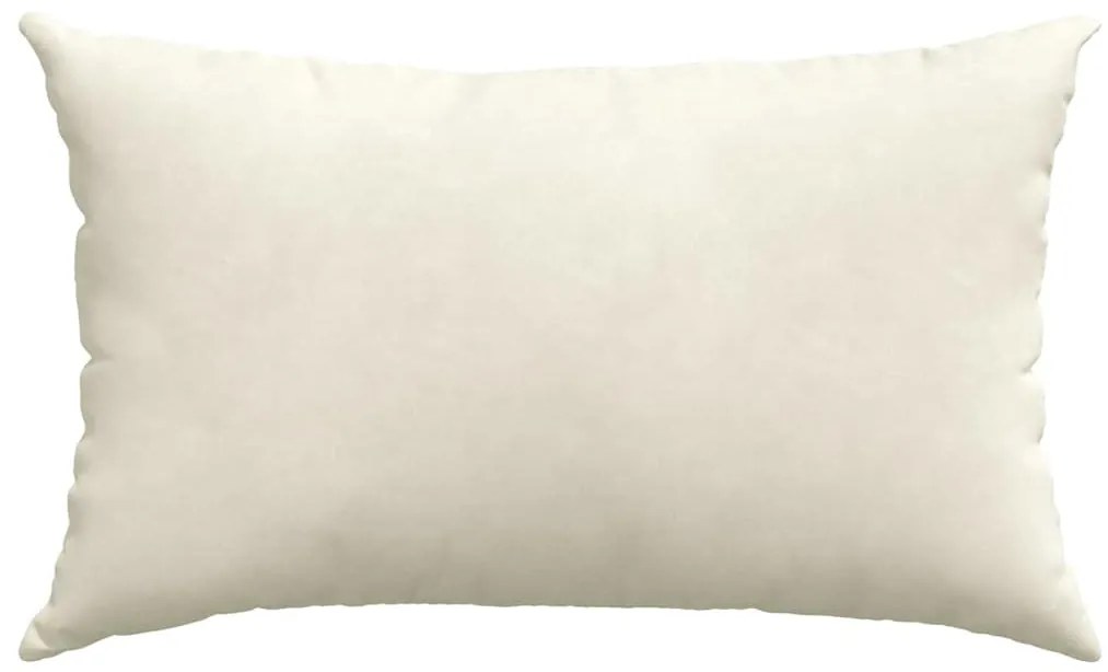 vidaXL Μαξιλάρι Καναπέ 2 pcs Κρεμ 50 x 30 cm Υφασμάτινο Κορντουρά