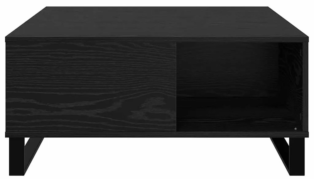 vidaXL Τραπεζάκι σαλονιού Μαύρη δρυς 80 x 80 x 36.5 εκ