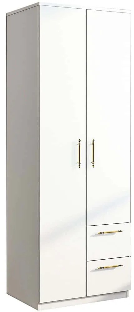 Ντουλάπα Δίφυλλη Merlin 382NRC1162 60x45x171,8cm White Δίφυλλη